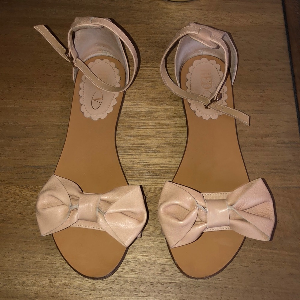 Red Valentino bow sandals